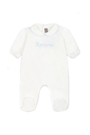 White chenille sleepsuit LITTLE BEAR KIDS | 7041LATTECIELO